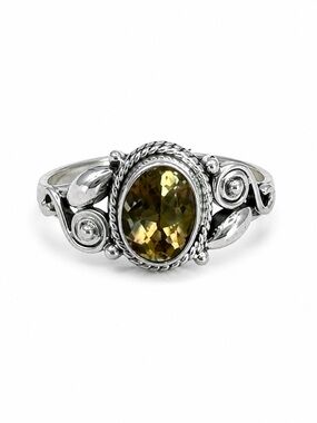 S925 Citrine Spritz Ring